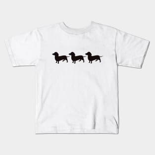 Dachshund, sausage, cute little dogs Kids T-Shirt